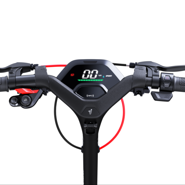 Segway KickScooter P100SE trottinette électrique vue du tableau de bord