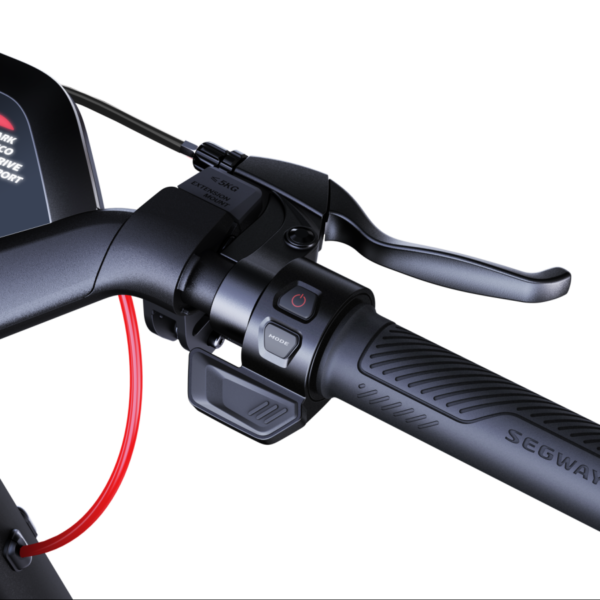 Segway KickScooter P100SE trottinette électrique vue du guidon
