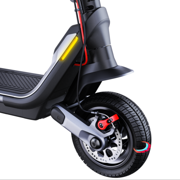 Segway KickScooter P100SE trottinette électrique vue de l’intérieur des roues avec gel cicatrisant