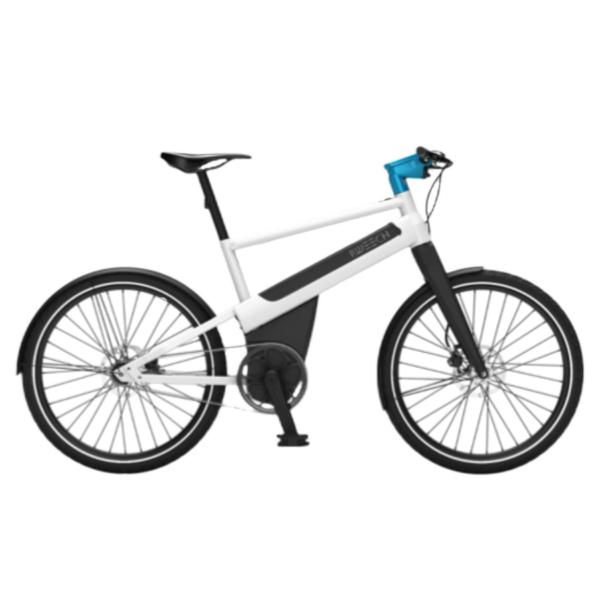 Vélo électrique I-WEECH - 24S blanc vu de côté