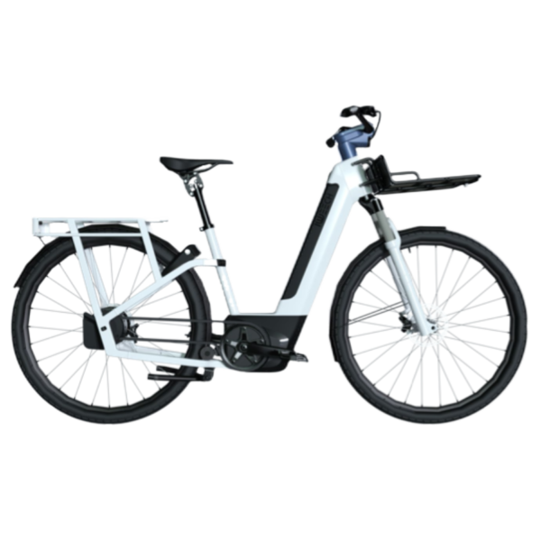 Vélo électrique I-WEECH - 28L blanc vu de côté