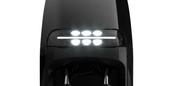 phare LED avant très design du scooter électrique