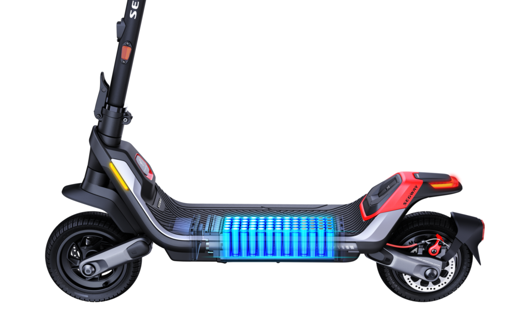 L'étanchéité d'une batterie à l’intérieur d'une trottinette électrique Ninebot Segway