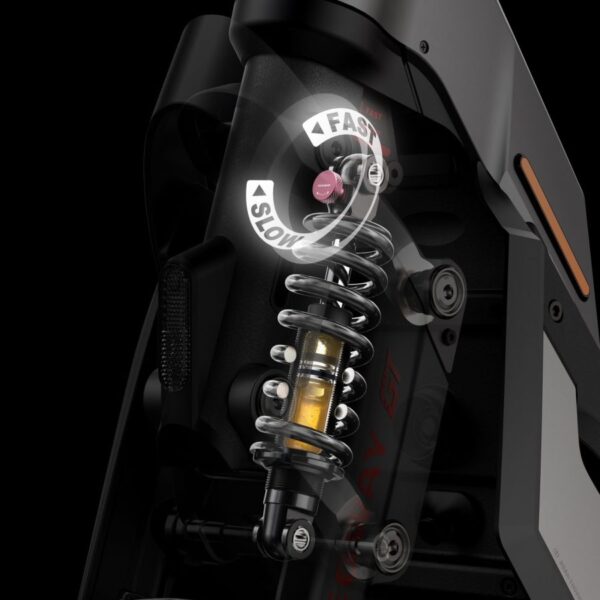 Segway KickScooter GT1 trottinette électrique vue de l'amortisseur réglable