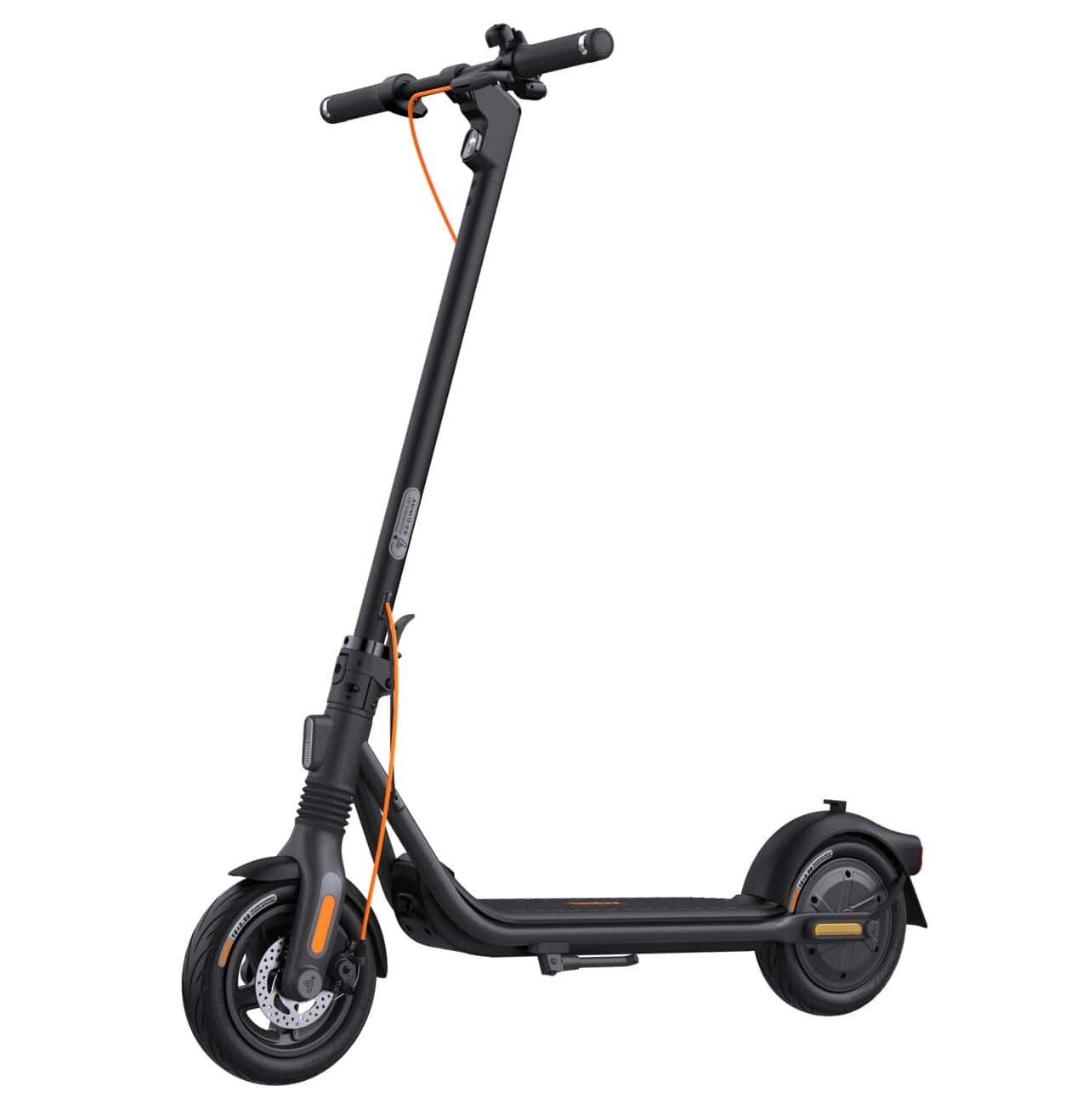 La trottinette électrique KickScooter F2 Pro_avec ses roues de 10 pouces et son moteur arrière en coloris noir est en vente chez Citytrott
